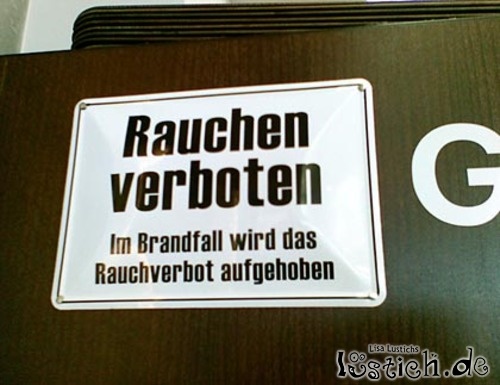 Rauchverbot aufheben Rauchverbot aufheben