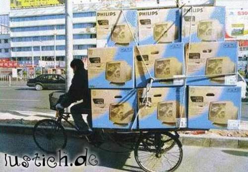 Fahrrad oder LKW? Fahrrad oder LKW?