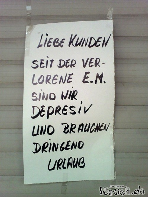 Liebe Kunden Liebe Kunden