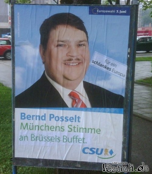 Fetter Typ für schlankes Europa