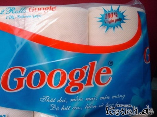 Google Toilettenpapier