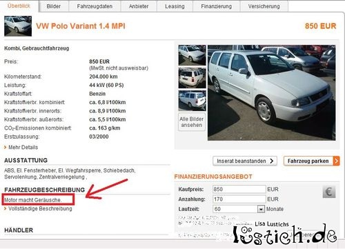 Motor macht Geräusche Motor macht Geräusche