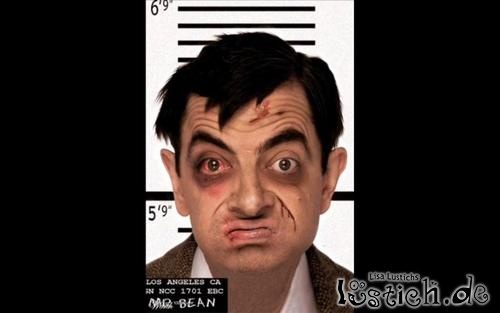 Mr Bean Mugshot