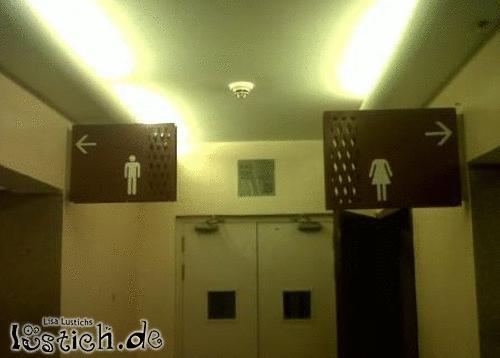 Toilette für Frauen