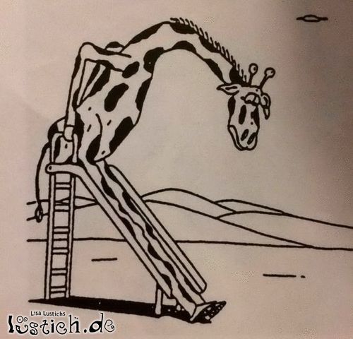 Spaßlose Giraffe
