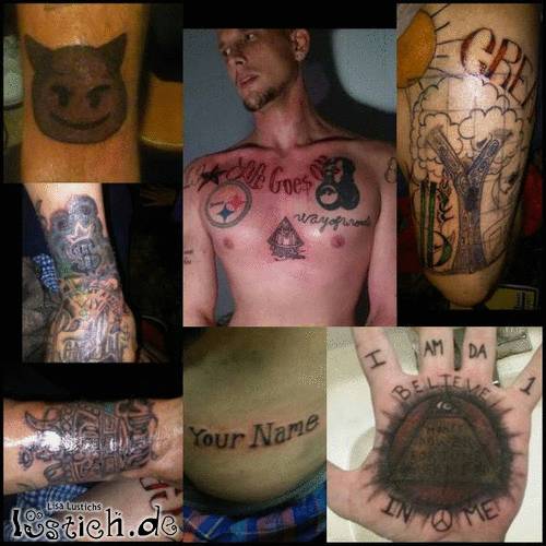 Schreckliche Tattoos