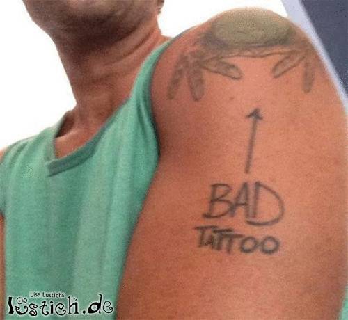 Schlechtes Tattoo Bild lustich.de