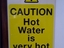 Heißes Wasser ist sehr heiß!
